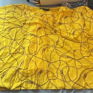 Women's Yellow Chain Print Top